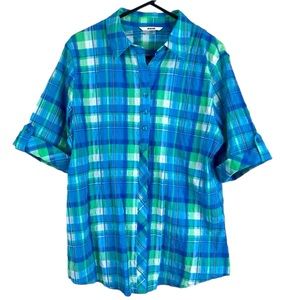 🌸$5 Alia Short Sleeve Button Up Top